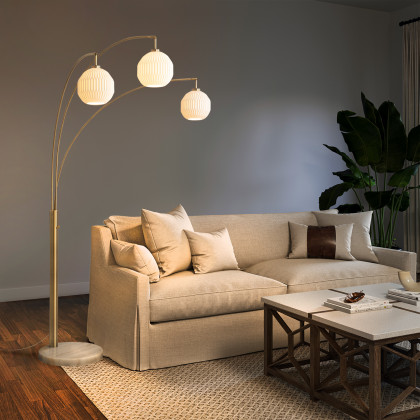 Nova Of CA - Moraga 3 Light Arc Floor Lamp