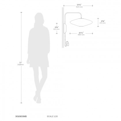 Nova Of CA - Roswell Wall Sconce