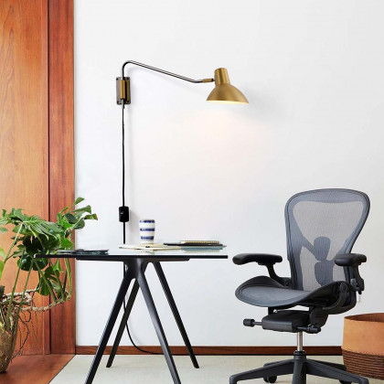 Nova Of CA - Swing Wall Light Brushed Brass