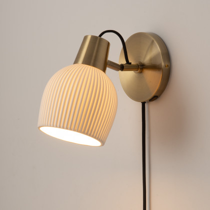 Nova Of CA - Petaluma Bone Porcelain Wall Sconce