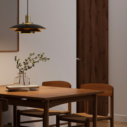 Nova Of CA Rancho Mirage Small 12" OD Pendant Light - Matte Black