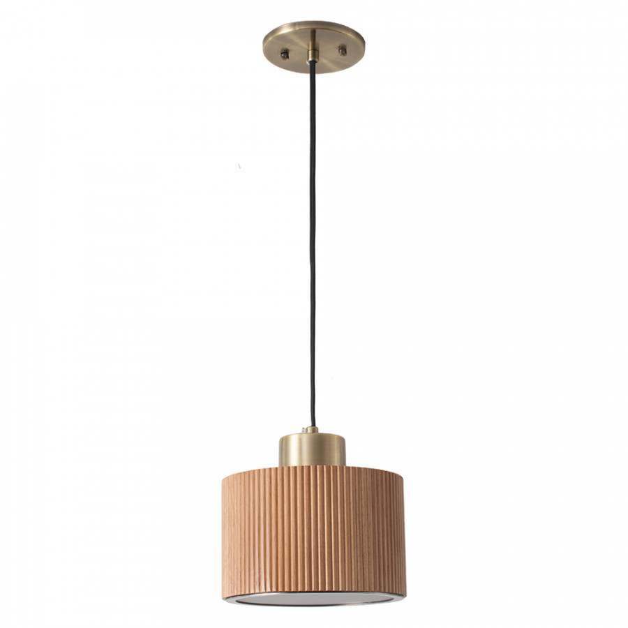 Nova Of CA Tambo Pendant Light - Natural Ash 10" Diameter