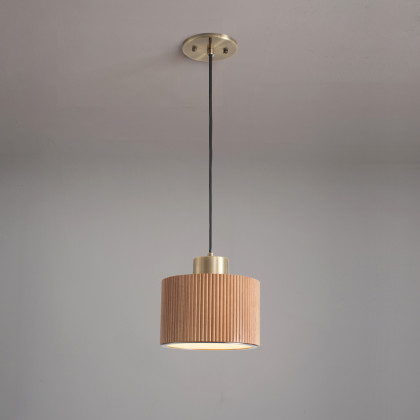 Nova Of CA Tambo Pendant Light - Natural Ash 10" Diameter