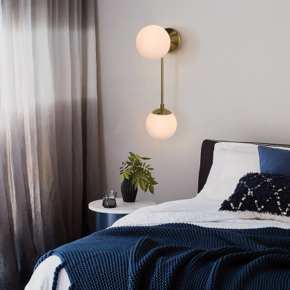 Nova Of CA - Duo Modern Contemporary Wall Sconce Brushed Brass
