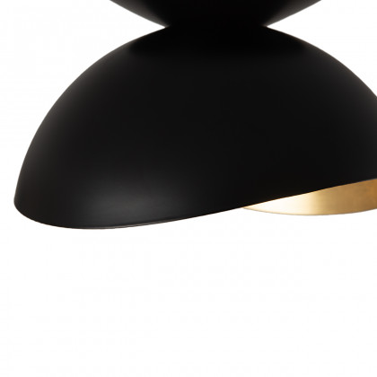 Nova Of CA - Luna Bella Flush Mount Ceiling Light Brass/Matte Black/Gold Leaf