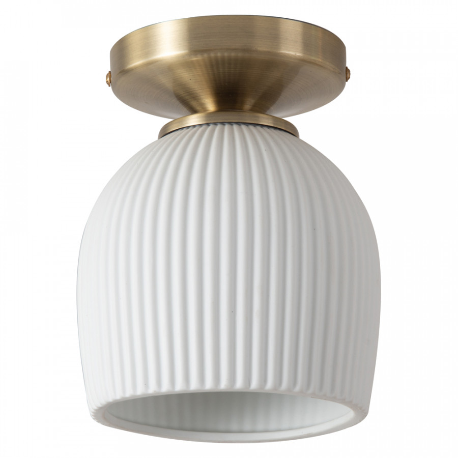 Nova Of CA - Petaluma Bone Porcelain Semi-Flush Mount Ceiling Light