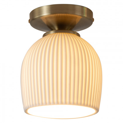 Nova Of CA - Petaluma Bone Porcelain Semi-Flush Mount Ceiling Light