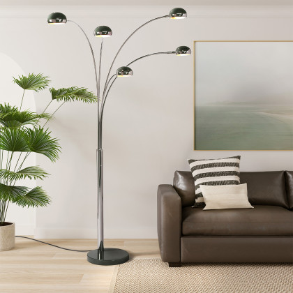 Nova Of CA - Mushroom 5 Light Arc Floor Lamp