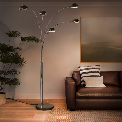 Nova Of CA - Mushroom 5 Light Arc Floor Lamp