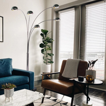 Nova Of CA - Mushroom 5 Light Arc Floor Lamp