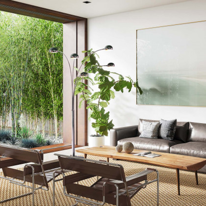 Nova Of CA - Mushroom 5 Light Arc Floor Lamp