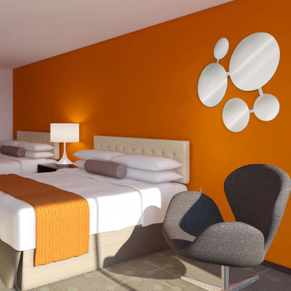 Nova Of CA - Marshmallow Wall Art Mirror