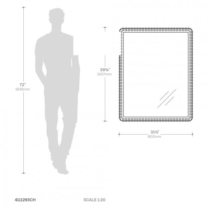 Nova Of CA - Marilyn Illuminated Rectangular Wall Mirror