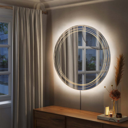 Nova Of CA - Mojave 36" Round Backlit LED Wall Mirror