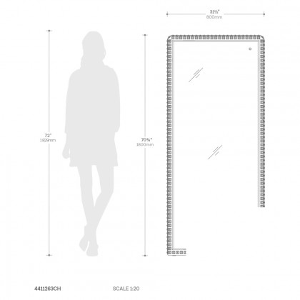 Nova Of CA - Marilyn Illuminated Leaner Floor Mirror