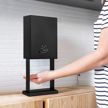 Nova Of CA Luxe Tabletop Touchless Hand Sanitizer Dispenser - Matte Black