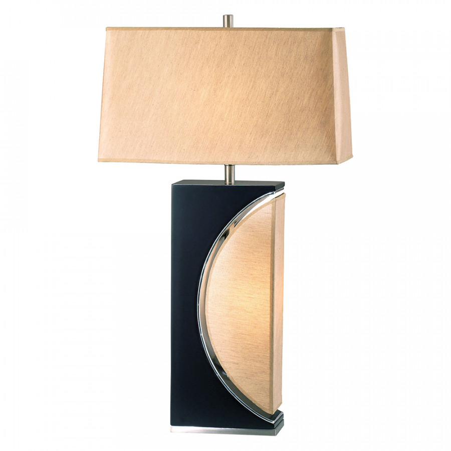 Nova Of CA Half Moon Table Lamp - Dark Brown