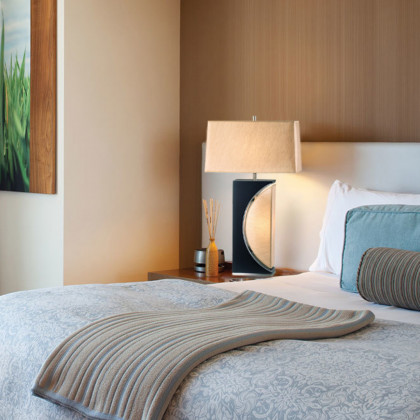 Nova Of CA Half Moon Table Lamp - Dark Brown