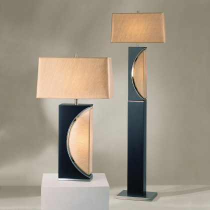 Nova Of CA Half Moon Table Lamp - Dark Brown