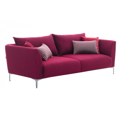 Nova - Gravity Exen Burgundy 3-Seater Sofa