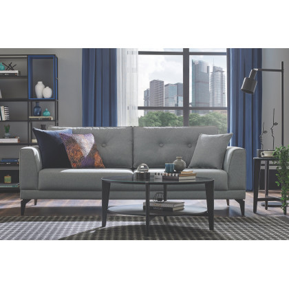 Nova - Cordell Light Gray 3-Seater Sofa Bed