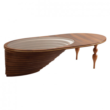 Nova - 033 Walnut/Gold Coffee Table