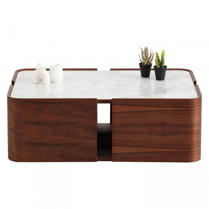 Nova - 678 Walnut Marble Coffee Table