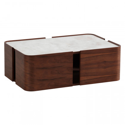 Nova - 678 Walnut Marble Coffee Table