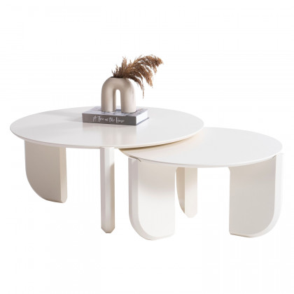 Nova 720 Cream 3 Pc Coffee Table Set