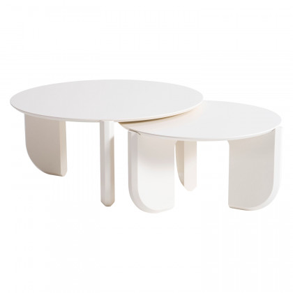 Nova 720 Cream 3 Pc Coffee Table Set