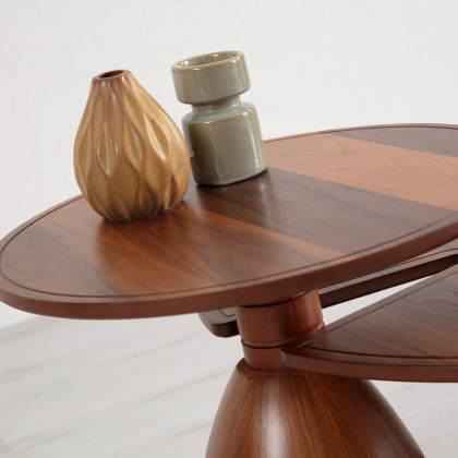 Nova 873 Walnut 2 Pc Coffee Table Set