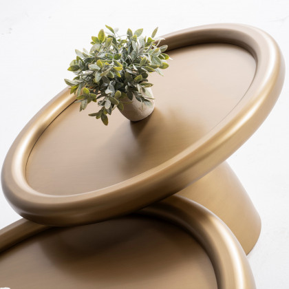 Nova 950 Gold 3 Pc Coffee Table Set