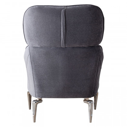 Nova - Angela Gray Velvet Sofa 91" & Loveseat 71"