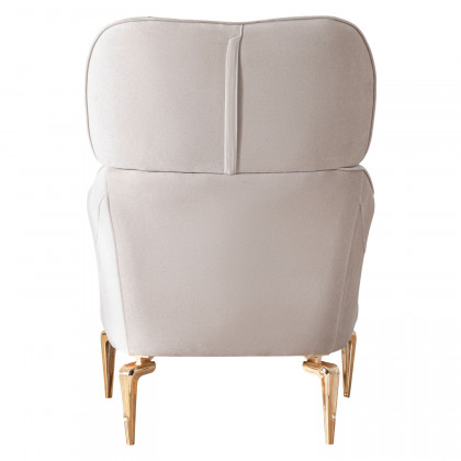 Nova Angela Ivory Velvet Chair