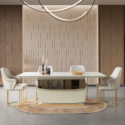 Nova - Anica Ivory 7-Piece Dining Set