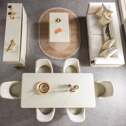 Nova - Anica Ivory 7-Piece Dining Set