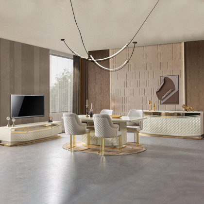Nova - Anica Ivory 7-Piece Dining Set