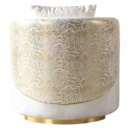 Nova - Anica Ivory Velvet Chair