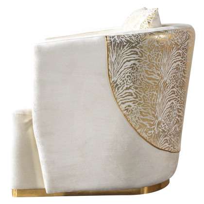 Nova - Anica Ivory Velvet Chair