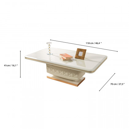 Nova - Anica Ivory Coffee Table