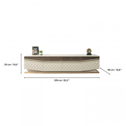 Nova - Anica Ivory Tv Stand