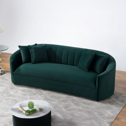 Nova - Kyle Green Velvet Sofa