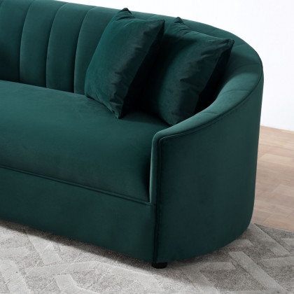 Nova - Kyle Green Velvet Sofa