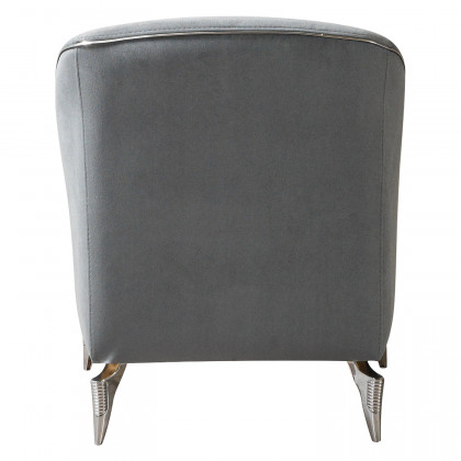Nova Belinda Gray Velvet Chair