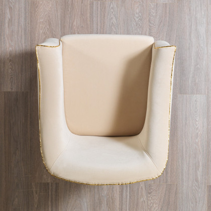 Nova Belinda Ivory Velvet Chair