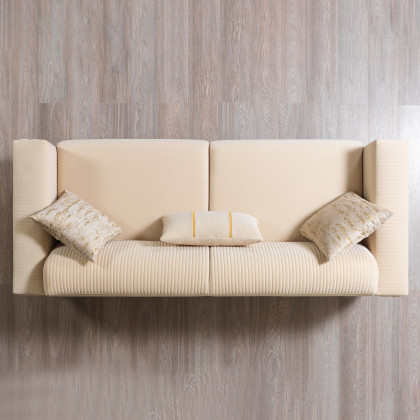 Nova - Belinda Ivory Velvet Sofa 89" & Loveseat 69"