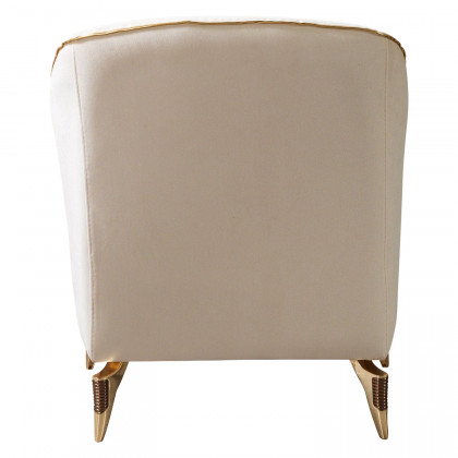 Nova - Belinda Ivory Velvet Sofa 89" & Loveseat 69"
