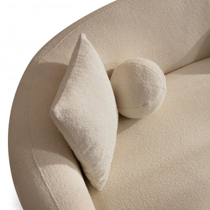 Nova - Bonita Ivory Boucle Loveseat