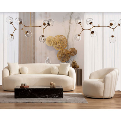 Nova - Bonita Ivory Boucle Sofa