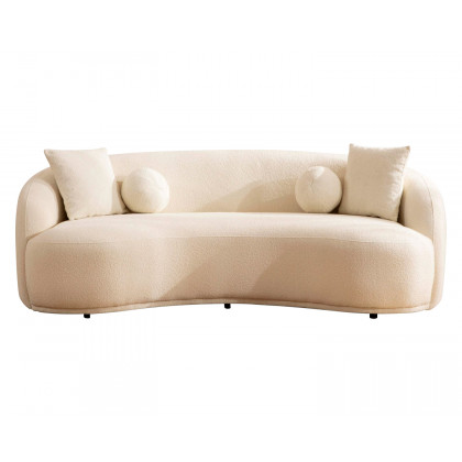Nova - Bonita Ivory Boucle Sofa